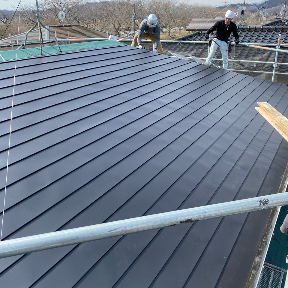 株式会社加藤板金,施工実績,一般住宅,リフォーム,屋根葺き替え工事